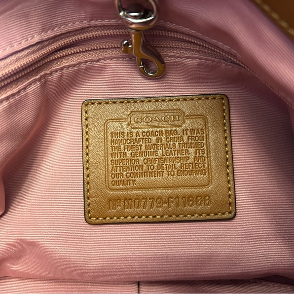 Coach Pink and Brown Shoulder Bag - Picture 4 of 8